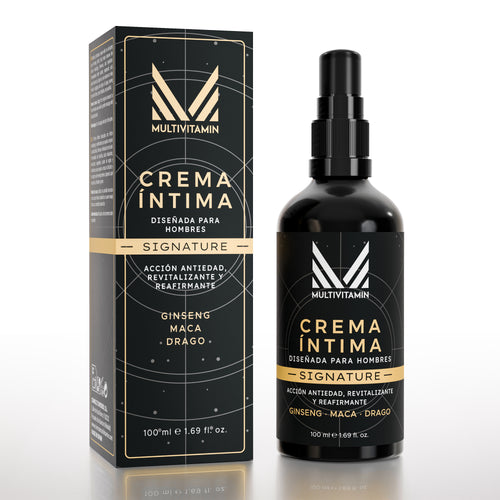 Multivitamin Crema Revitalizante Íntima Masculina con Maca, Sangre de Grado y Ginseng, Fórmula Completa, 100 ml